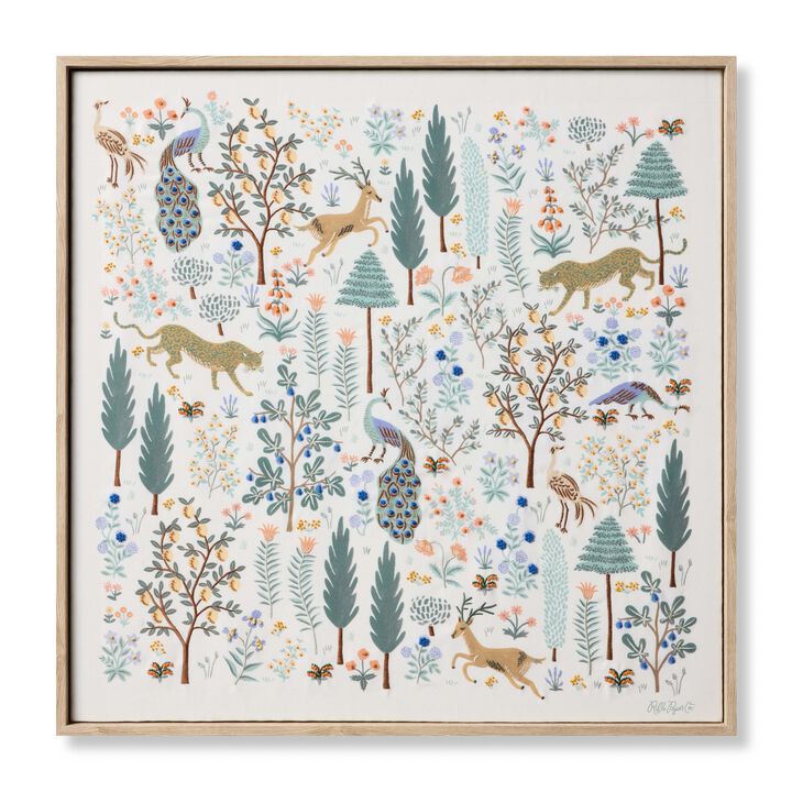 Ivory Menagerie Multi 2'7"x2'7" Wall Art